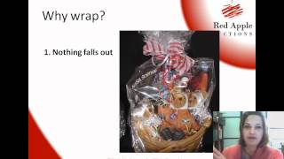 Wrap your silent auction basket with clear plastic wrap [upl. by Adniram]