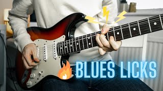 Learn These 3 TASTY Blues Licks INSTANTLY Elevate Your Blues Guitar Solos [upl. by Aiello]