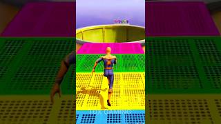 GTA 5 Epic Water Ragdolls  SpiderMan Jumps  Fails SpiderMan vs Minions amp Hulk shortsfeed gta [upl. by Assyn]