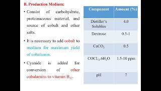 Fermentation of cyanocobalamin Vitamin B12 I Production of Vitamin B12 by fermentation [upl. by Tugman]