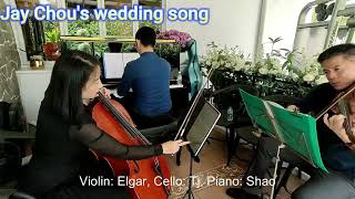 Singapore trio musicians violin cello piano performs chinese hit songs for a cosy home event [upl. by Ainaznat]