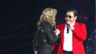 Madonna And Psy  MDNA Give It 2 Me  Gangnam Style  Music  Madison Square Garden [upl. by Geddes567]