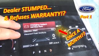 Ford Dealer STUMPEDREFUSES WARRANTY Part 1  Intermittent Charging System MALFUNCTION [upl. by Adilem]