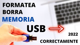 COMO BORRARELIMINAR ARCHIVOS DE MEMORIA USB CORRECTAMENTE Y FACIL [upl. by Kalk]