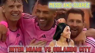 Inter Miami vs Orlando City  Messi and Suarez brace  football highlights [upl. by Arraet729]