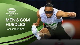 MartinotLagarde storms to 60m hurdles victory with 754 WL  World Indoor Tour Gold Karlsruhe 2022 [upl. by Onitsirc]