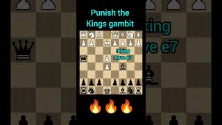 Kings gambit punish chess chessopening youtubeshorts games chesstalkbangla [upl. by Brad]