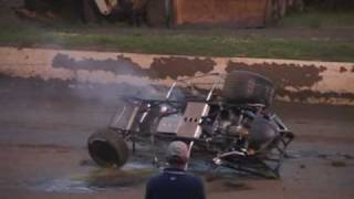 Caleb Armstrong Heat Flip  612010  Grandview Speedway [upl. by Micro]