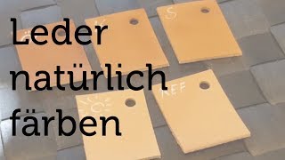 So kannst du Leder Zuhause selber färben  Leder natürlich färben  DIY [upl. by Eugatnom]