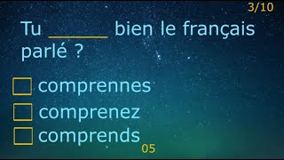 A1A2  Mix of French Verbs Conjugation  Present Tense  Boire Prendre Comprendre Devoir etc [upl. by Krever]