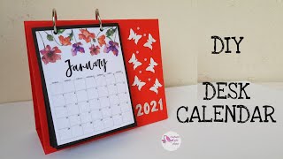 DIY Desk Calendar  How to make Desk Calendar  DIY Calendar  Handmade Calendar  Cute Calendar [upl. by Beller970]