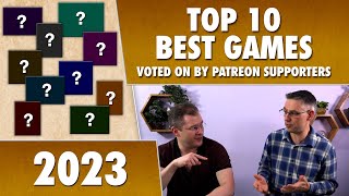 Top 10 Best Board Games of 2023  Patreon voters [upl. by Jarrad]