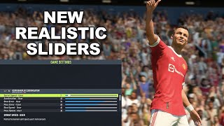 NEW FIFA 22 Realistic Sliders Settings [upl. by Brelje]