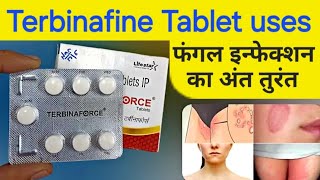 Terbinafine tablets ip 250 mg  terbinafine tablets uses in hindi  terbinaforce tablets [upl. by Izzy]