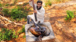 உரலில் இடிச்ச கருங்கோழி ரசம்  Black chicken rasam recipe prepared by bhai [upl. by Tadashi]