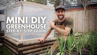 How to build a Mini DIY Greenhouse for THRIVING Transplants [upl. by Esened]