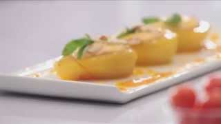 Saffron Poached Pears With Yogurt amp Fruit Dressing with Havells Mixer Grinder by Chef Shantanu [upl. by Stevena]