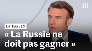 Ukraine  Macron  « Nous sommes prêts à répondre à la Russie » [upl. by Hsakaa]