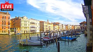 🔴 Spectacular View of Grand Canal  Live view from Hotel San Cassiano [upl. by Maltzman441]