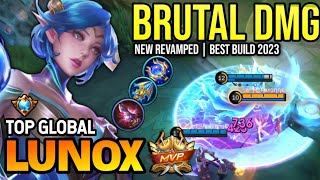 LUNOX BEST BUILD 2023  TOP GLOBAL LUNOX GAMEPLAY  MOBILE LEGENDS✓ [upl. by Nohpets465]