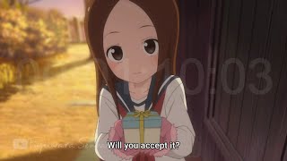 Jealous Takagi  Valentine Day Chocolate  Anime Clip [upl. by Harwell]