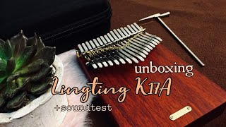 Lingting K17A Kalimba UNBOXING  soundcheck [upl. by Hennie873]