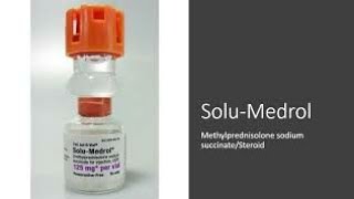 SoluMedrolMethylprednisolone sodium succinateSteroid [upl. by Dasha]