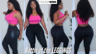 TRYING ALL THE FASHION NOVA LEGGINGS WHICH ONES WON [upl. by Gothard12]