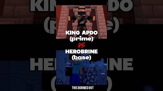 King Apdo vs Herobrine shorts edit minecraft kingapdo rainimator animation minrcraftshorts [upl. by Ecirtnas717]