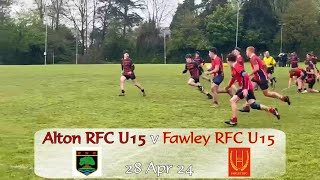 Alton U15 v Fawley U15 28424 Parent Clips [upl. by Ayekin794]