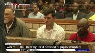 Pig Farm Murders  Bail hearing for three accused of the murders of two women in Limpopo [upl. by Alemap]