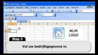 Webcursus excel  deel 1  Facturen maken in Excel [upl. by Val]