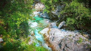 Mesmerizing Turquoise Mountain River Sounds for Relaxation amp Sleep [upl. by Wallack]