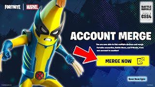 HOW TO MERGE FORTNITE ACCOUNTS SEASON 4 [upl. by Yenroc]