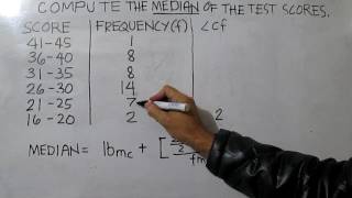 Median for grouped data Descending Order [upl. by Jacie]