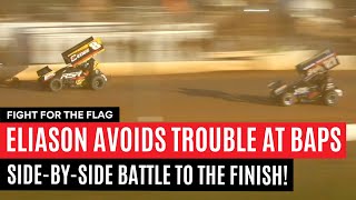 Fight For The Flag Cory Eliason Avoids Trouble At BAPS Motor Speedway [upl. by Lardner]