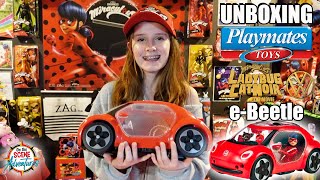 Miraculous Ladybug Playmates Toys Unboxing Part Two Volkswagen eBeetle Vehicle with Mars Rose [upl. by Vasiliki14]