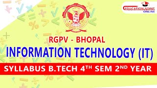 RGPV BTech Information Technology IT 4th Semester Syllabus  Road Map for IT 4th Sem [upl. by Anoiek]