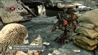 Gears of War 3  Theron Elite Gameplay  New DLC Multiplayer Character [upl. by Yesdnil320]