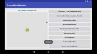 Interpolator effect on ObjectAnimator [upl. by Nomla]