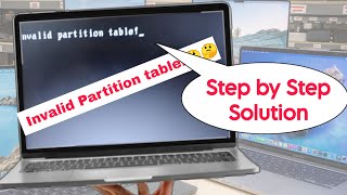 Step by Step solution for Invalid Partition Table Laptop not starting after windows new OS installe [upl. by Airun322]