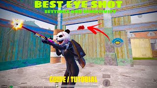 BEST EYESHOT SETTINGS AND SENSITIVITY  GUIDE  TUTORIAL  PUBG MOBILE [upl. by Wiltsey637]