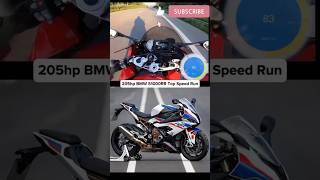 205hp BMW S1000RR Top Speed Run😈shortstrendingbmws1000rrtopspeedManojDeyridertopracektm [upl. by Enimisaj]