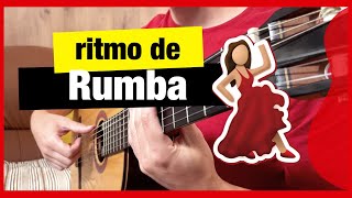 Cómo tocar RITMO de RUMBA 👏 en guitarra 🎸 [upl. by Strickland]