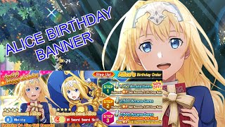 SAOIF So We FINALLY Got Alice Birthday Banner  1 FULL ROTATION [upl. by Delcine745]