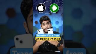 Transfer data from Android to iPhone smartphone tech mobileoperatingsystem [upl. by Colwin]