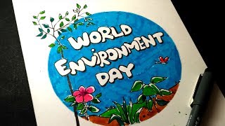 World environment day drawing  Save nature [upl. by Brinn]