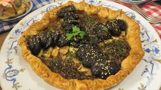 Ma TARTE au BOUDIN NOIR OIGNON confit et pommes fondantes  Mère Mitraille  Gourmandises TV [upl. by Karel]