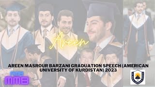 Areen Masrour Barzani graduation speech [upl. by Maddalena]