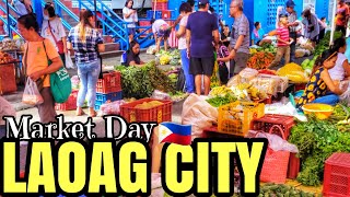 【4K】LAOAG CITY MARKET DAY  WALKING TOUR JULY 16 2023 [upl. by Eiramanin342]